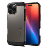 Husa pentru iPhone 16 Pro, Spigen Tough Armor MagSafe (ACS08145), cenusiu