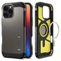 Husa pentru iPhone 16 Pro, Spigen Tough Armor MagSafe (ACS08145), cenusiu