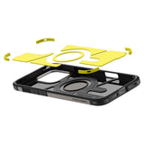 Husa pentru iPhone 16 Pro, Spigen Tough Armor MagSafe (ACS08145), cenusiu