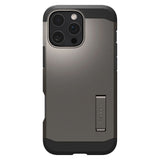 Husa pentru iPhone 16 Pro Max, Spigen Tough Armor MagSafe (ACS08012), cenusiu