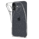 Husa pentru iPhone 16 Plus, Spigen Liquid Crystal Glitter (ACS08065), transparenta