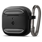 Husa casti pentru AirPods 4, Spigen, Rugged Armor Acs08642 Matte, negru