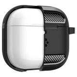 Husa casti pentru AirPods 4, Spigen, Rugged Armor Acs08642 Matte, negru