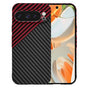 Husa pentru Google Pixel 9 Pro, Techsuit Carbonite FiberShell, rosu inchis