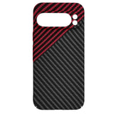 Husa pentru Google Pixel 9 Pro, Techsuit Carbonite FiberShell, rosu inchis
