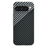 Husa pentru Google Pixel 9 Pro, Techsuit Carbonite FiberShell, gri