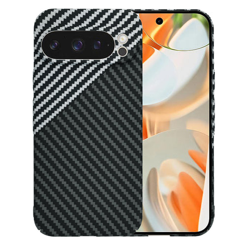 Husa pentru Google Pixel 9 Pro, Techsuit Carbonite FiberShell, gri