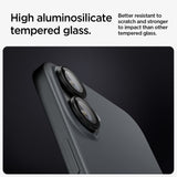 Folie de protectie pentru iPhone 16, Spigen (2 pack) Optik.tR EZ Fit Pro Camera Glass (AGL07921)