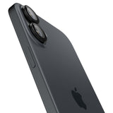 Folie de protectie pentru iPhone 16, Spigen (2 pack) Optik.tR EZ Fit Pro Camera Glass (AGL07921)