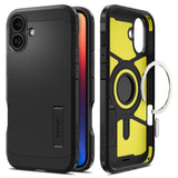 Husa pentru iPhone 16, Spigen Tough Armor MagSafe (ACS08216), negru