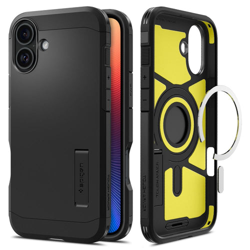 Husa pentru iPhone 16, Spigen Tough Armor MagSafe (ACS08216), negru