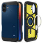 Husa pentru iPhone 16, Spigen Tough Armor MagSafe (ACS08217), bleu