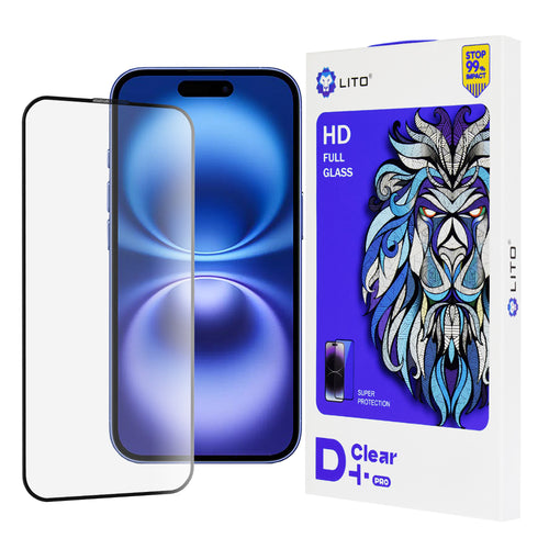 Folie de protectie pentru iPhone 16, Lito D+ Pro Clear