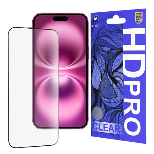Folie de protectie pentru iPhone 16 Plus, Lito HD Pro Clear