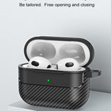 Husa casti pentru AirPods 3, Techsuit Carbonfiber, negru