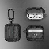 Husa casti pentru AirPods 3, Techsuit Carbonfiber, negru