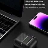 Husa casti pentru AirPods 1/2, Techsuit Carbonfiber, negru