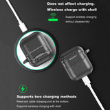 Husa casti pentru AirPods 1/2, Techsuit Carbonfiber, negru
