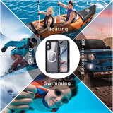 Husa pentru iPhone 16, ShellBox Waterproof IP68 Case, negru
