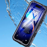 Husa pentru iPhone 16 Pro Max, ShellBox Waterproof IP68 Case, negru