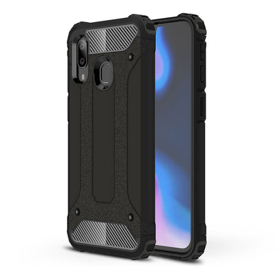 Husa pentru Samsung Galaxy A40, Techsuit Hybrid Armor, negru
