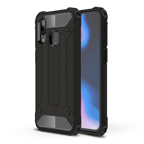 Husa pentru Samsung Galaxy A40, Techsuit Hybrid Armor, negru