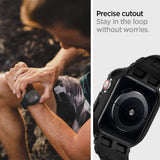 Curea pentru Apple Watch 6 44mm, Spigen Rugged Armor Pro (062CS25324), negru