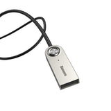 Adaptor Baseus Wireless Audio Receiver BA01 (CABA01-01), Jack 3.5mm to Car Auxiliary, USB, Bluetooth 5.0, Zinc Alloy