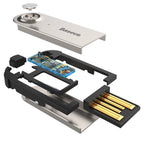 Adaptor Baseus Wireless Audio Receiver BA01 (CABA01-01), Jack 3.5mm to Car Auxiliary, USB, Bluetooth 5.0, Zinc Alloy