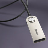 Adaptor Baseus Wireless Audio Receiver BA01 (CABA01-01), Jack 3.5mm to Car Auxiliary, USB, Bluetooth 5.0, Zinc Alloy