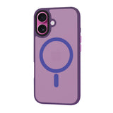 Husa pentru iPhone 16 Plus, Techsuit HaloFrost MagSafe Series, bleumarin