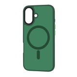 Husa pentru iPhone 16 Plus, Techsuit HaloFrost MagSafe Series, verde inchis