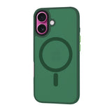 Husa pentru iPhone 16 Plus, Techsuit HaloFrost MagSafe Series, verde inchis
