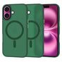 Husa pentru iPhone 16 Plus, Techsuit HaloFrost MagSafe Series, verde inchis