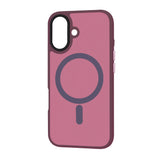 Husa pentru iPhone 16 Plus, Techsuit HaloFrost MagSafe Series, bordo