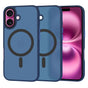 Husa pentru iPhone 16 Plus, Techsuit HaloFrost MagSafe Series, bleumarin