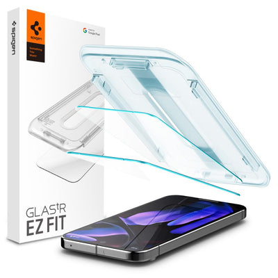 Folie de protectie pentru Google Pixel 9, Spigen (2 pack) Glas.tR EZ-FIT (AGL08442)