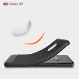 Husa pentru Samsung Galaxy S9, Techsuit Carbon Silicone, negru
