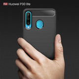 Husa pentru Huawei P30 Lite, Techsuit Carbon Silicone, albastru