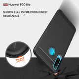 Husa pentru Huawei P30 Lite, Techsuit Carbon Silicone, albastru