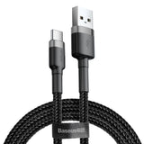 Cablu Baseus de date Cafule (Catklf-CG1), USB to Type-C, 2A, 2M, negru;gri