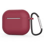 Husa casti pentru AirPods 4, Techsuit Silicone Case Smooth Ultrathin Material Bordeaux