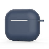 Husa casti pentru AirPods 4, Techsuit Silicone Case Smooth Ultrathin Material Navy