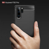 Husa pentru Huawei P30 Pro, Techsuit Carbon Silicone, albastru