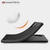 Husa pentru Huawei P30 Pro, Techsuit Carbon Silicone, albastru