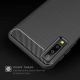 Husa pentru Samsung Galaxy A7 2018, Techsuit Carbon Silicone, negru