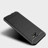 Husa pentru Samsung Galaxy J4 Plus, Techsuit Carbon Silicone, negru
