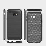 Husa pentru Samsung Galaxy J4 Plus, Techsuit Carbon Silicone, negru