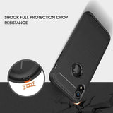 Husa pentru iPhone XR, Techsuit Carbon Silicone, albastru