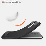 Husa pentru Huawei Mate 20 Lite, Techsuit Carbon Silicone, negru